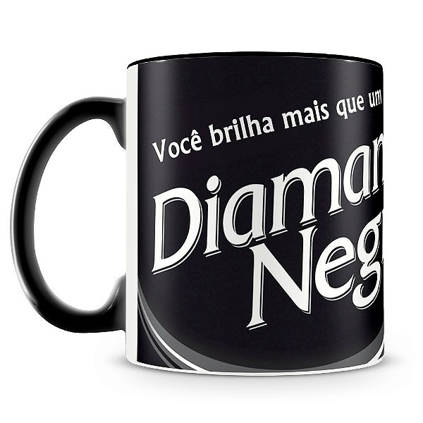 Caneca Personalizada Chocolate Diamante Negro