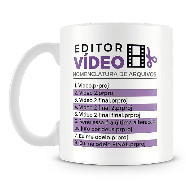 Caneca Personalizada Editor Nomenclatura de Arquivos