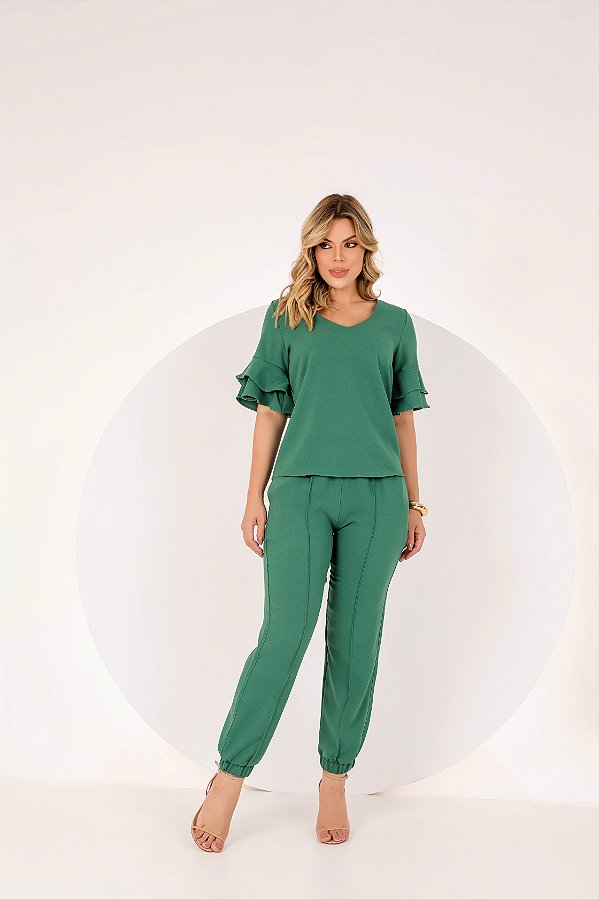 SCRUB JASMIN VERDE MILITAR