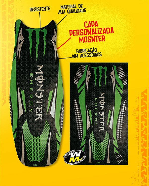 Capa Banco Moto Monters Personalizada Titan/Fan
