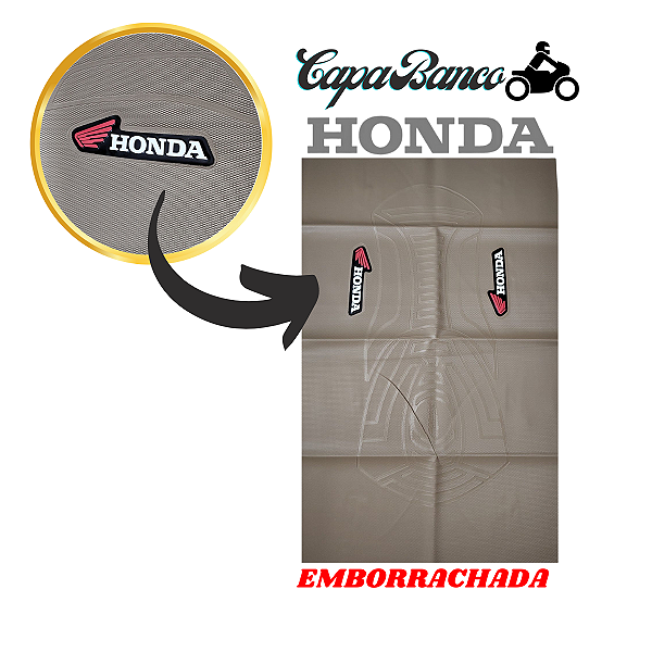 Capa Banco Emborrachada Antderrapante Honda Bege