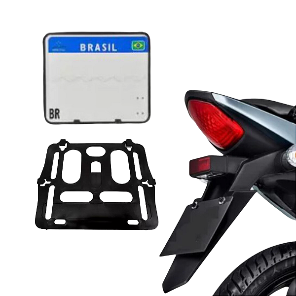 Suporte Para Placa De Moto - Retangular (universal)