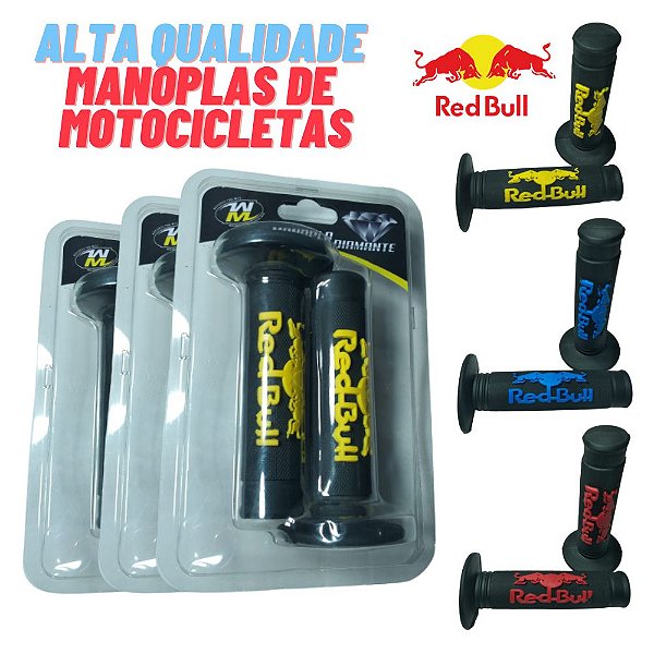 Manopla Punho Moto Personalizada Titan 150 125 Fan Yes Ybr Redbul