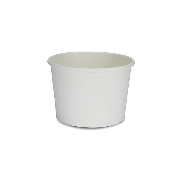 Pote de Papel Biodegradável - Branco | 100 ML