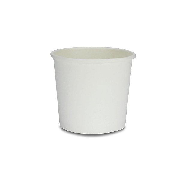 Pote de Papel Biodegradável - Branco | 150 ML