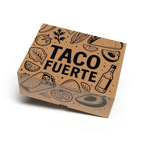 Embalagem Caixa para Burrito Delivery - Combo | Personalizada
