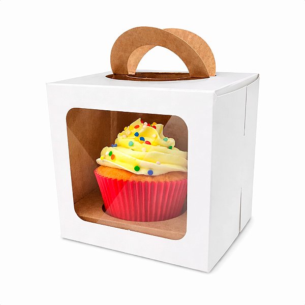 Embalagem para CupCake / Bolinhos | Branco