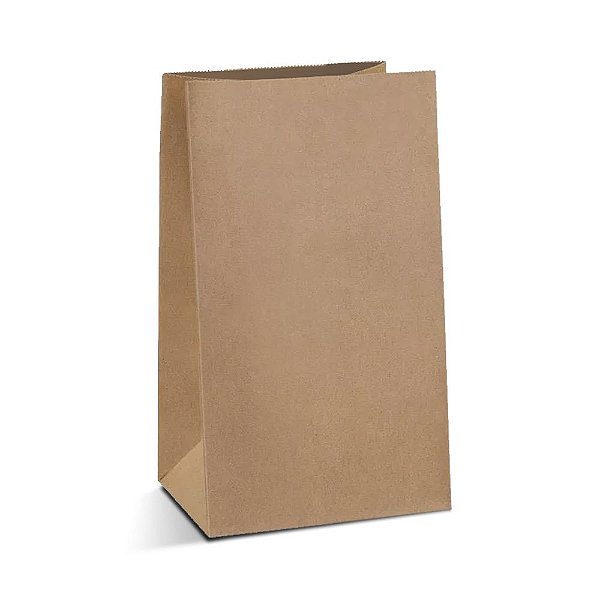 Embalagem Saco Kraft Delivery - Liso | 18,0 x 9,0 x 28,0 cm