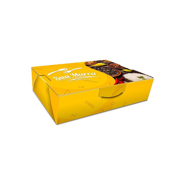 Caixa Box Marmita Style - Pequena | Personalizada