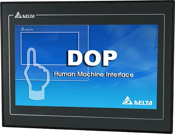 DOP-110CS IHM Delta 10,1" TFT LCD Touch 1024X600 pixels sem Ethernet