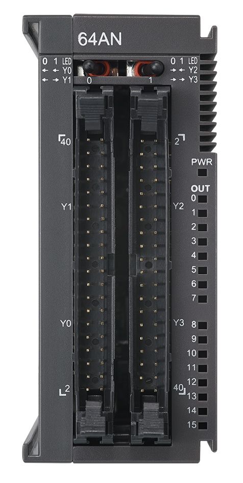 AS64AN02T-A Módulo de expansão 64 saídas digitais a transistor NPN conector MIL para CLP AS300/200 Delta
