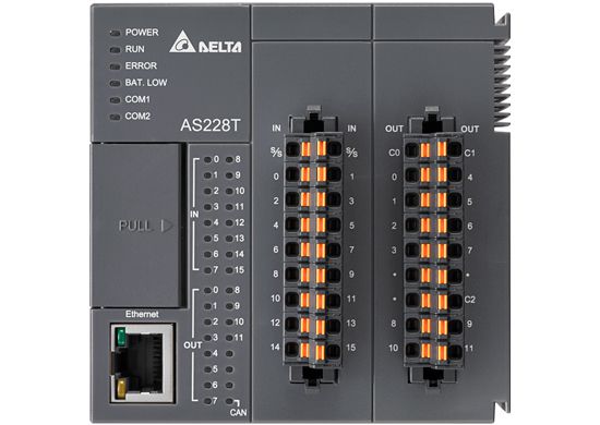 AS228T-A CLP com 16 entradas e 12 saídas a transistor NPN (sink) Delta