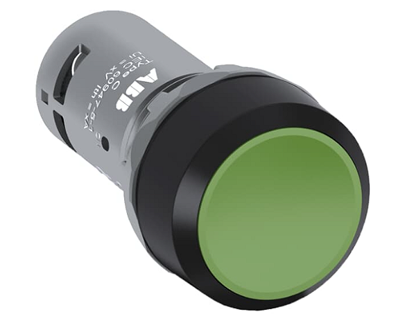 1SFA619100R1072 CP1-10G-11 BOTÃO LISO DE IMPULSO, NÃO ILUMINADO, VERDE ARO P ABB