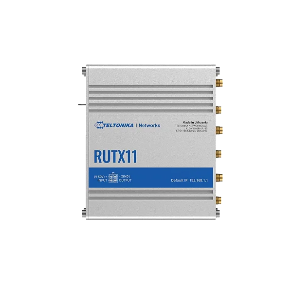 RUTX11 Roteador Celular Industrial 4G WI-FI Bluetooth 4x Ethernet RS232/485 Teltonika