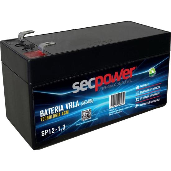 Bateria Estacionária SP12-1,3 12V 1,3Ah SECPOWER