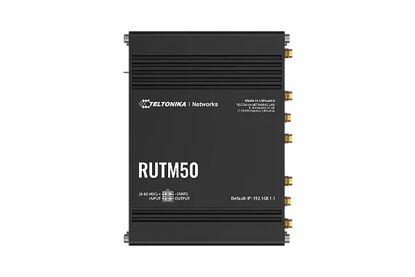 RUTM50 Roteador Celular Industrial 5G WI-FI Access Point 4x Ethernet GPS Teltonika