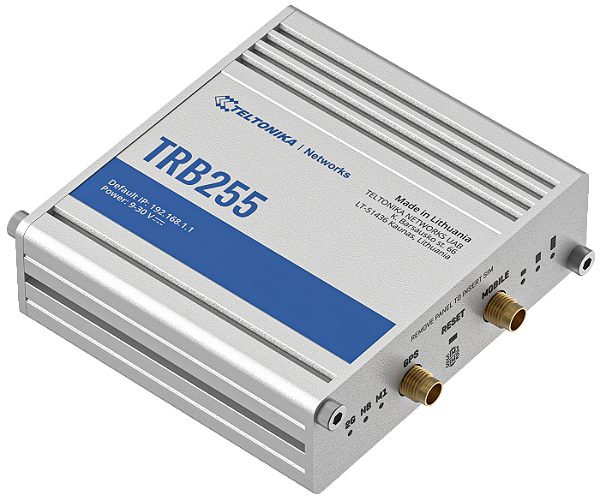 TRB255 Industrial M2M Gateway Celular DUAL SIM GPS RS232/485 & Portas E/S Teltonika