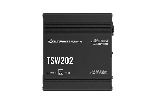 TSW202 Switch Industrial Gerenciável 8x Gigabit / POE+ & 2x SFP Teltonika