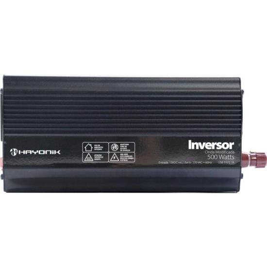 Inversor Automotivo MSW1205 Onda Modificada 500W 12V/220V HAYONIK
