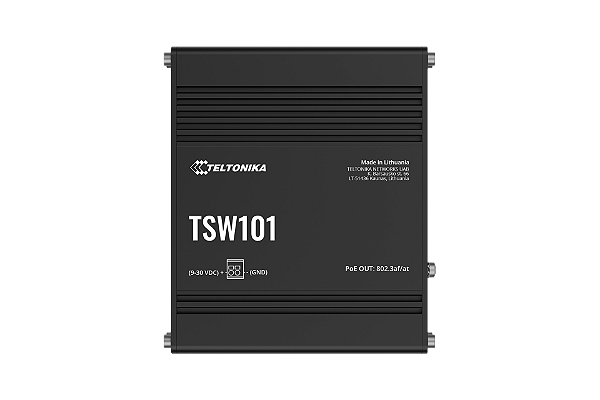 TSW101 Switch Automotivo 5 portas Gigabit não Gerenciável Teltonika