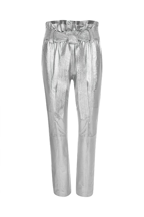 CALÇA CLOCHARD METALIZADA