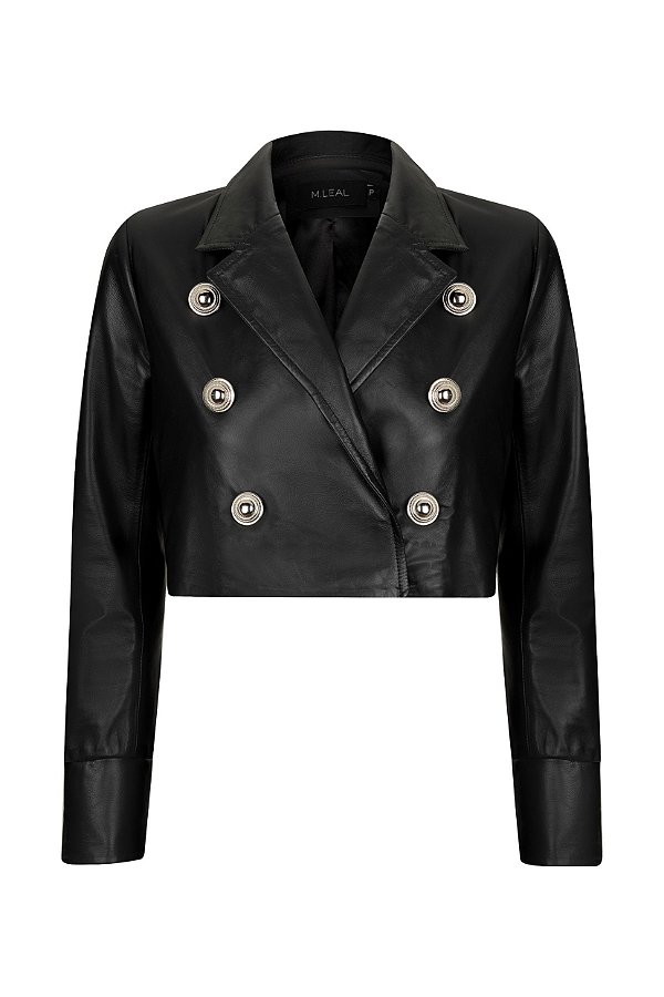 BLAZER CROPPED BOTÕES METAL