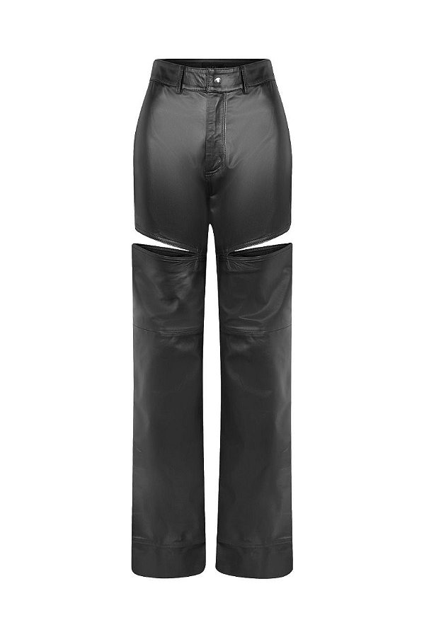 CALÇA WIDE LEG RECORTE LATERAL