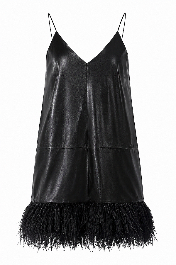 VESTIDO PLUMAS