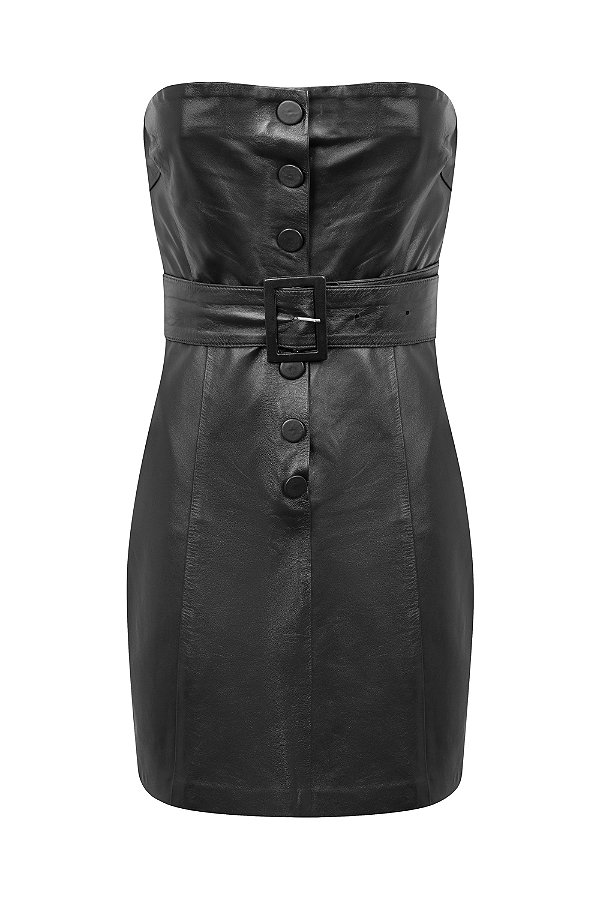 VESTIDO TOMARA QUE CAIA BOTÕES