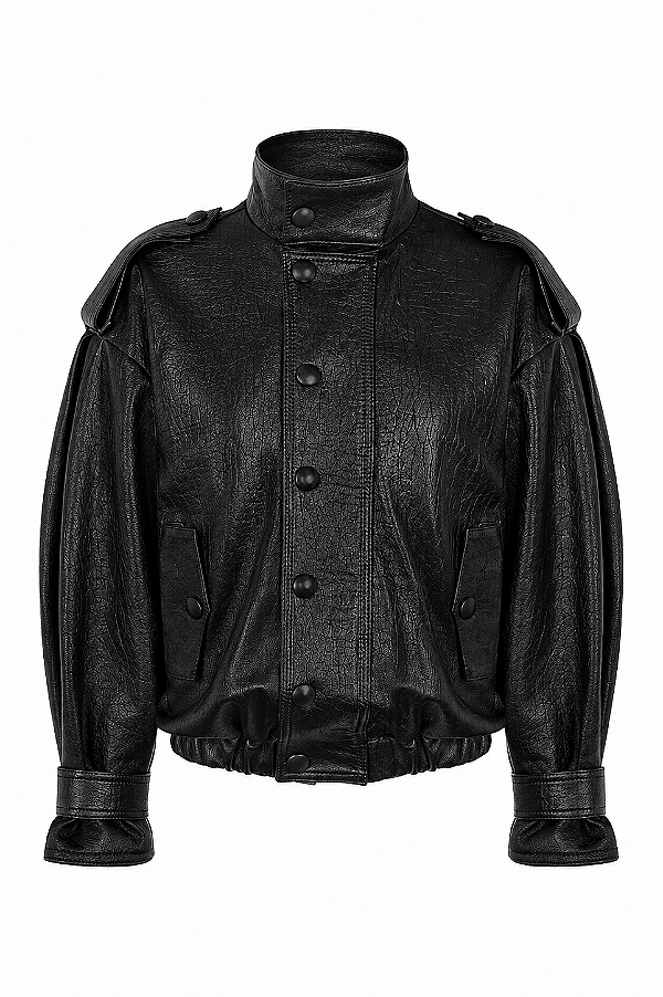 JAQUETA OVER NECK TEXTURIZADA