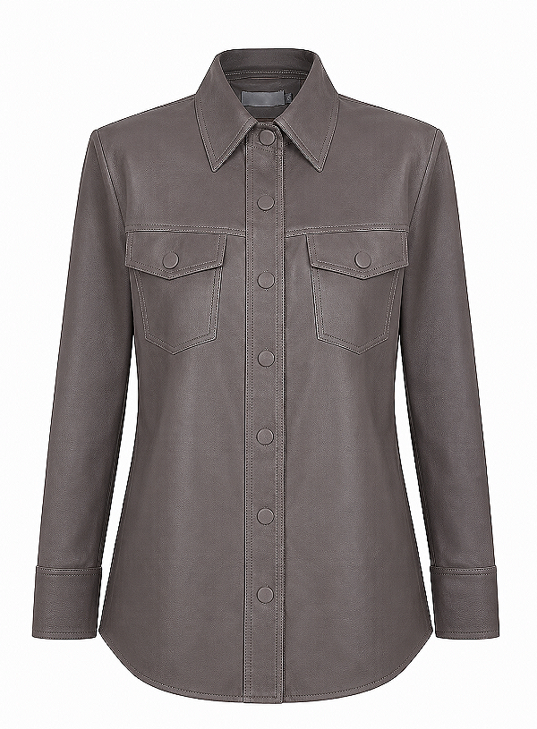 CAMISA ALONGADA COURO
