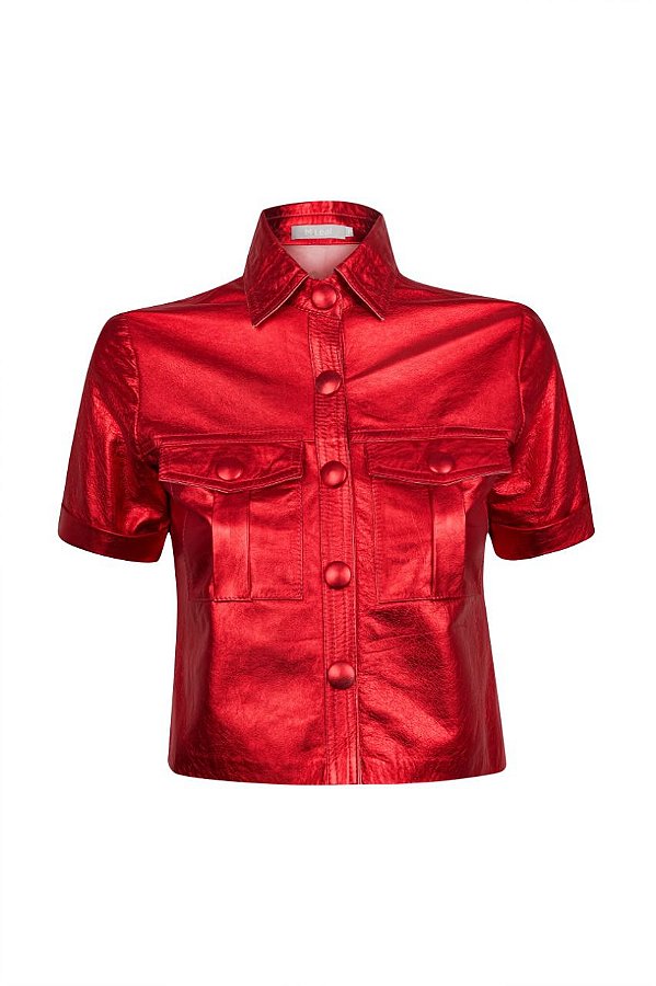 CAMISA CROPPED METALIZADO