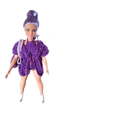 Biquíni C/ Saída De Praia P/ Barbie Curvy