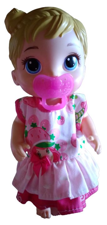 Vestido Moranguinho P/ Boneca Baby Alive/My Little