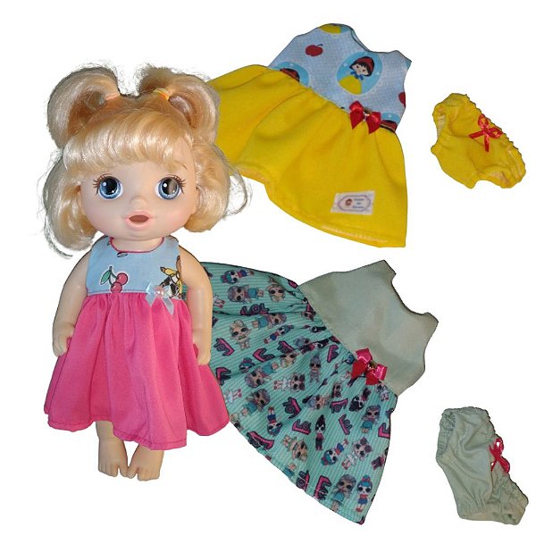 Lote Vestidos P/ Baby Alive/My Little/Cry Baby/Baby Collections