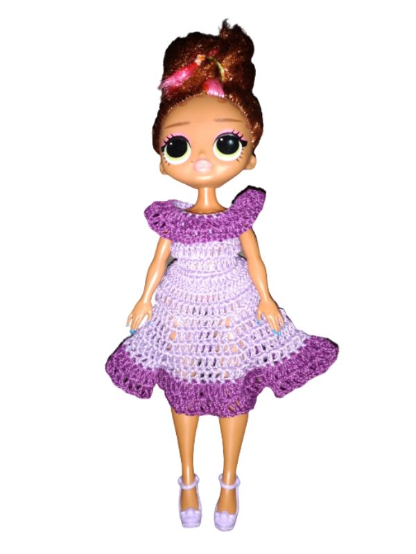 Vestido Babado P/ Boneca Lol Omg