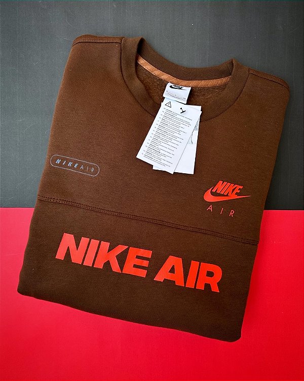 Blusa Nike Air Sportswear Careca em Moletom