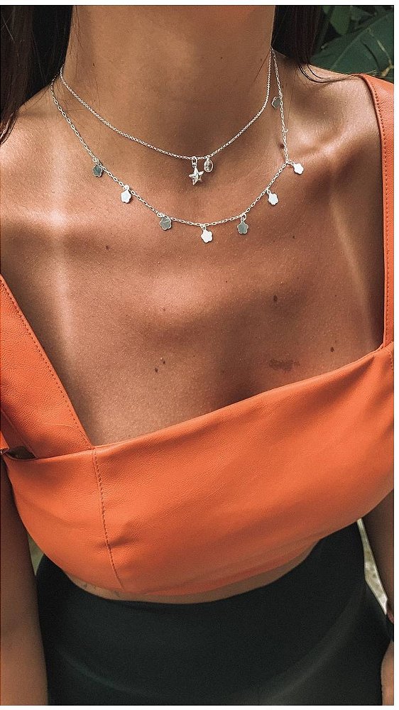 Choker Florzinha Lisa - Prata 925