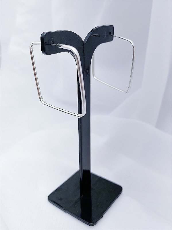Brinco Argola Quadrada - Prata 925