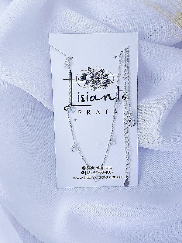 Choker Zircônias - Prata 925