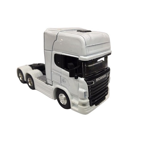 Caminhão Truck Scania V8 R730 Cavalinho 1/64 Branco