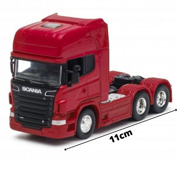 Caminhão Truck Scania V8 R730 Cavalinho 1/64 Vermelho