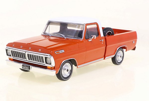 Ford F-100 1970 Laranja 1/24 California Classics