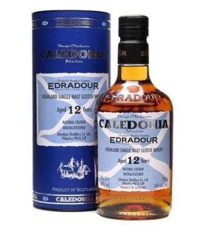 WHISKY EDRADOUR CALEDONIA 12 ANOS DOSE DE 50 ML