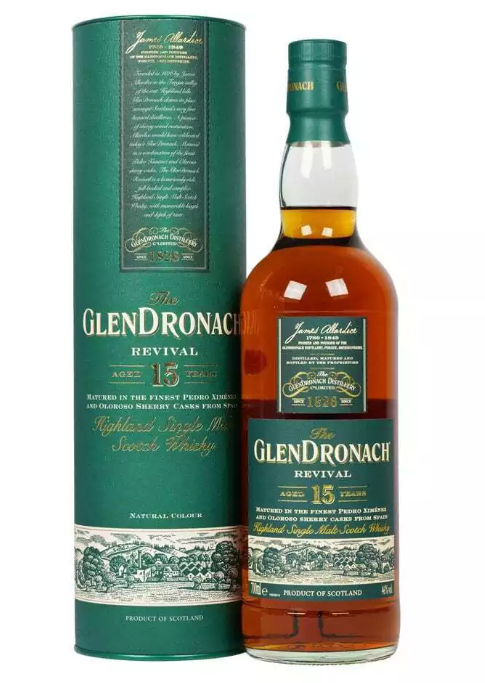 Whisky Glendronach 15 anos dose 50 ml