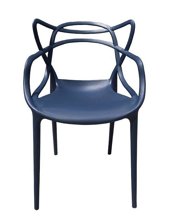 Cadeira Allegra Polipropileno promoção Azul Marinho