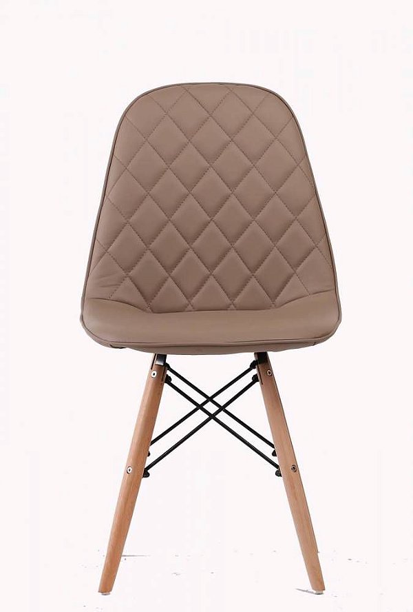 Cadeira Eames Dkr Eiffel Estofada Metalassê Fendi