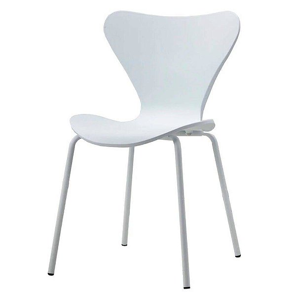 Cadeira Jacobsen formiga Assento Polipropileno Branca