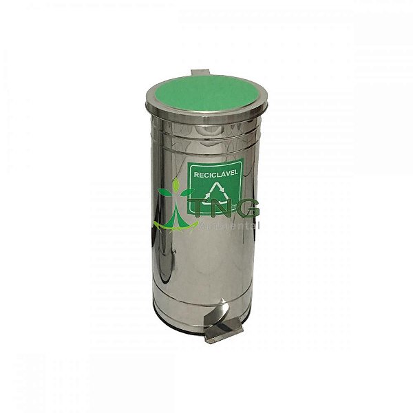 Lixeira 90 Litros Em Aço Inox Com Pedal