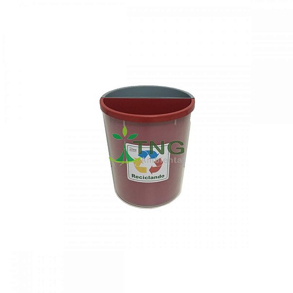 Lixeira 30 Litros Em Polipropileno Com Duas Divisórias